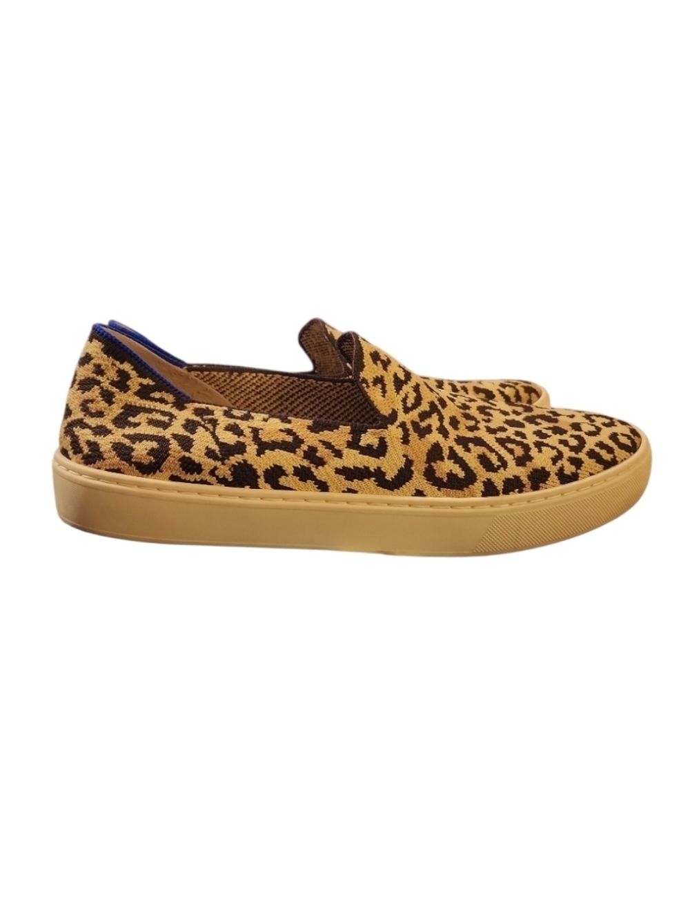 Rothy's The Original The Sneaker In Camo Cat Slip On Cheetah Print Shoe Size 9.5